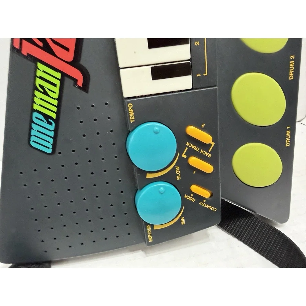 One Man Jam Electronic Guitar MGA 1996 Micro Games Vintage Musical Toy Keyboard